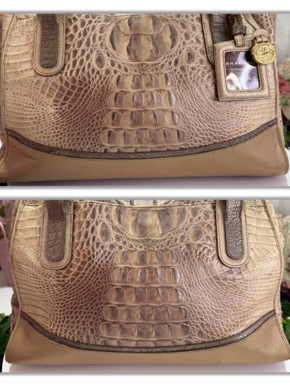 RECHERCHE BRAHMIN EXCLUSIVELY FOR DILLARD'S LIMITED EDITION CROC PURSE/HANDBAG!